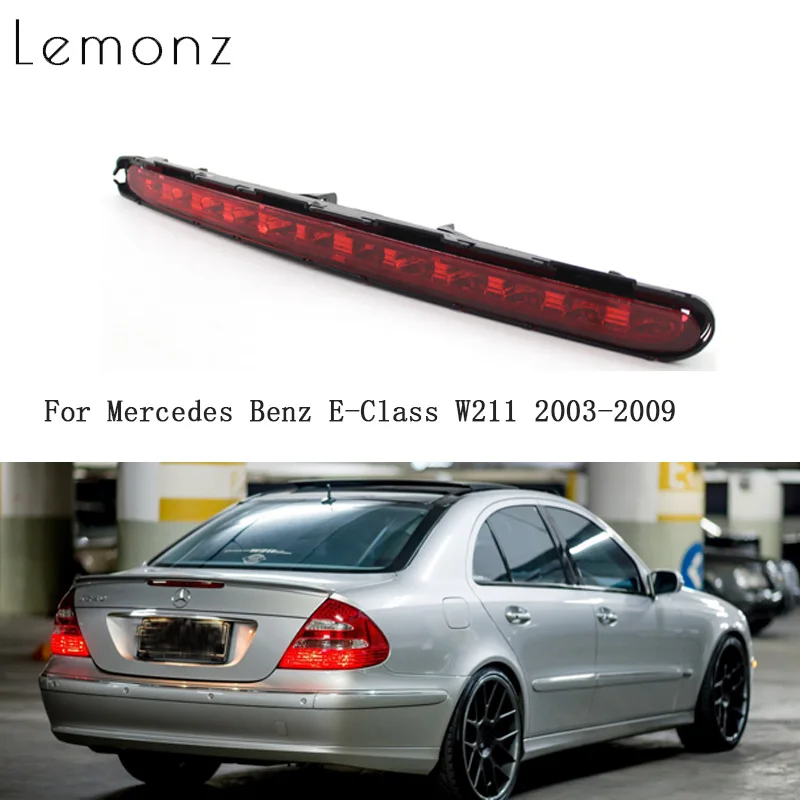 

Tail High Brake Lamp For Mercedes Benz E-Class W211 2003-2009 Car LED Three-speed Brake Plastic+PC LED Brake Light 21W DC12V