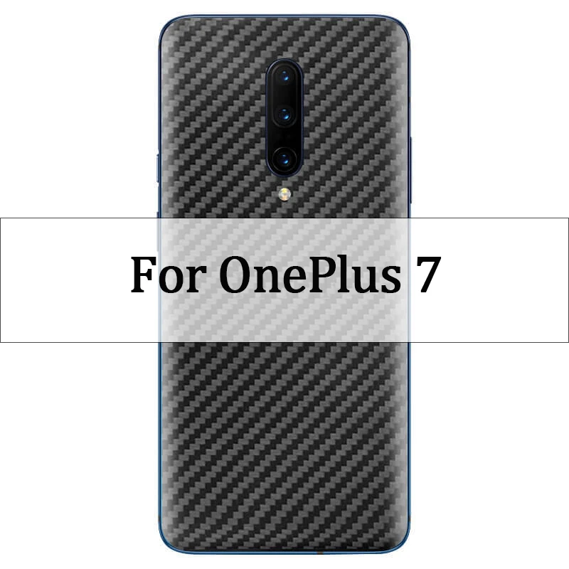 For OnePlus 7 Ультратонкая мягкая наклейка из углеродного волокна для OnePlus 5, 5, 6, 6, 7, 7, 7, Pro, 7, Pro, декоративная наклейка на заднюю часть телефона, защитная пленка s - Цвет: For OnePlus 7