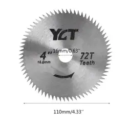 1 шт. 4 "110 мм 72 зубьев дисковые пилы твердосплавные режущие диски