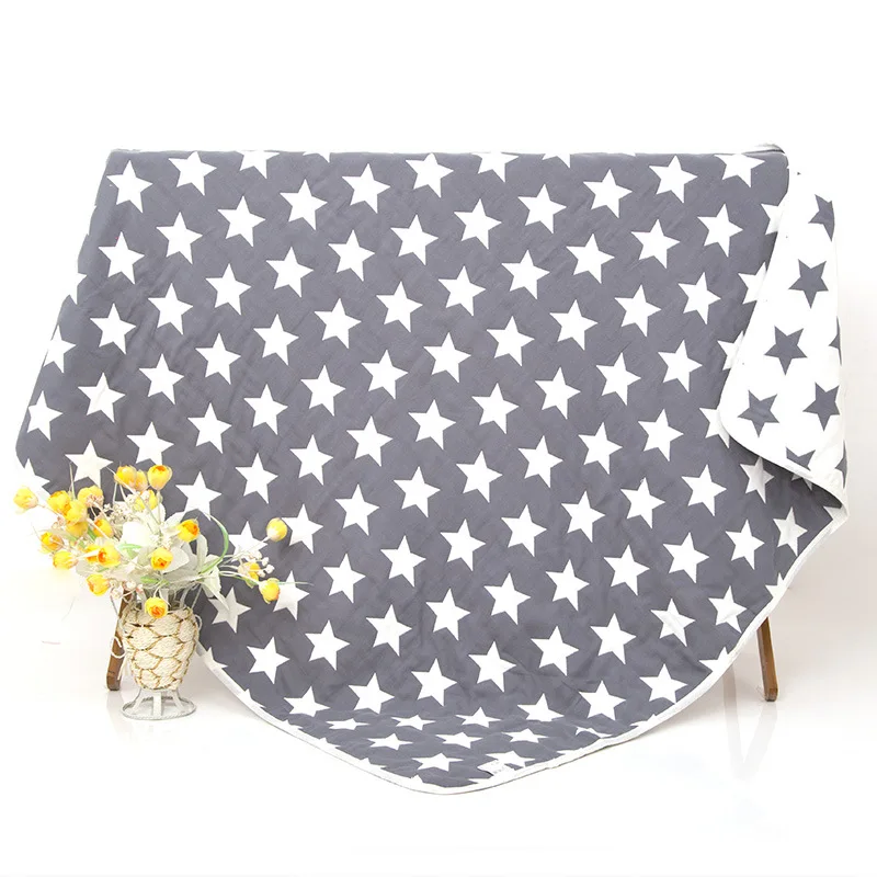 grey 6-слойное бальное платье из 110X110 см звезды из толстого хлопка муслиновое одеяло детские пеленки для новорожденных одеяло to cart крышка ванны Полотенца для получения одеяло - Цвет: grey