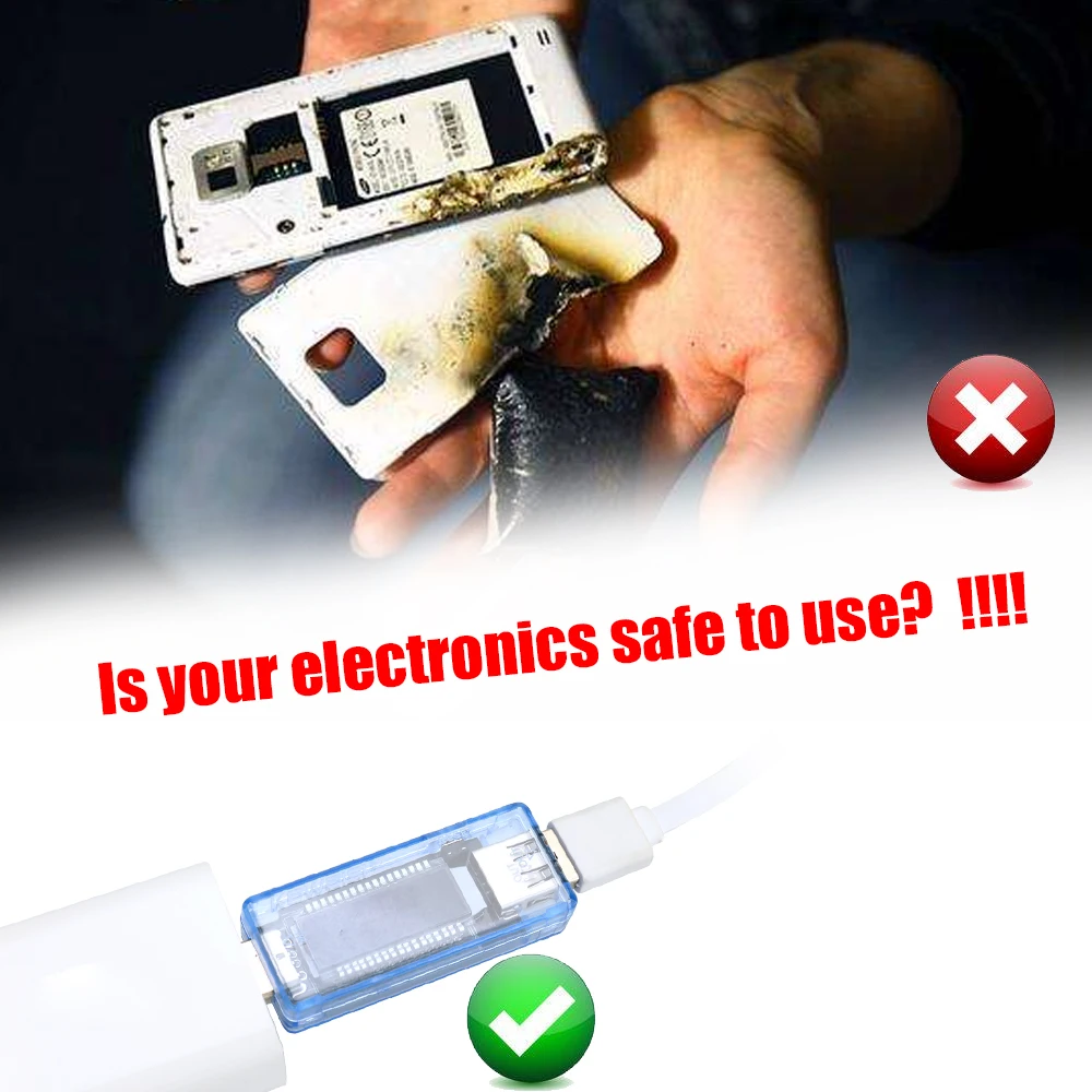 USB ток и вольтметр тестер емкости батареи мобильный измеритель мощности