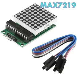 MAX7219 – Module d'affichage matriciel à points, contrôle LED à puce unique, Kit de bricolage pour Arduino avec ligne à 5 broches 