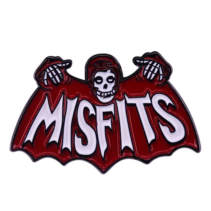 Misfits летучая мышь Fiend значок малиновый призрак панк Рок Поклонники группы