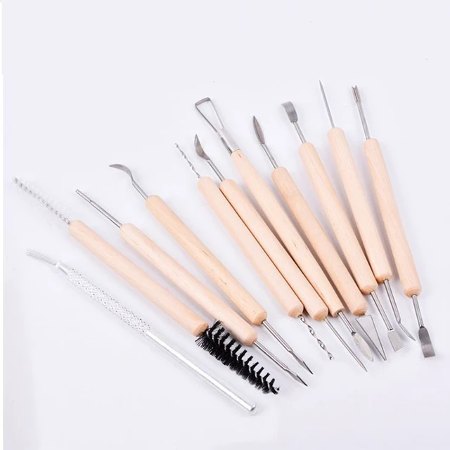 11 pcs Arts Crafts Clay Sculpting Tools Set Modeling Carving Tool kit  Pottery & Ceramics Wooden Handle Modeling Clay Tools - Price history &  Review, AliExpress Seller - Light & lighting Store