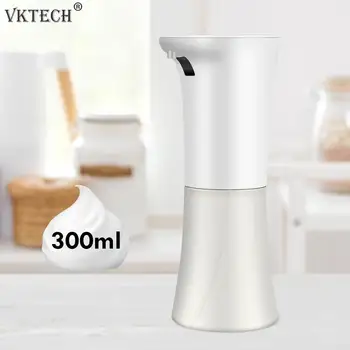 

300ml Liquid Soap Dispenser Automatic Induction Foam Soap Dispenser Sanitizer Shampoo Detergent Dispenser for Bathroom Kitchen