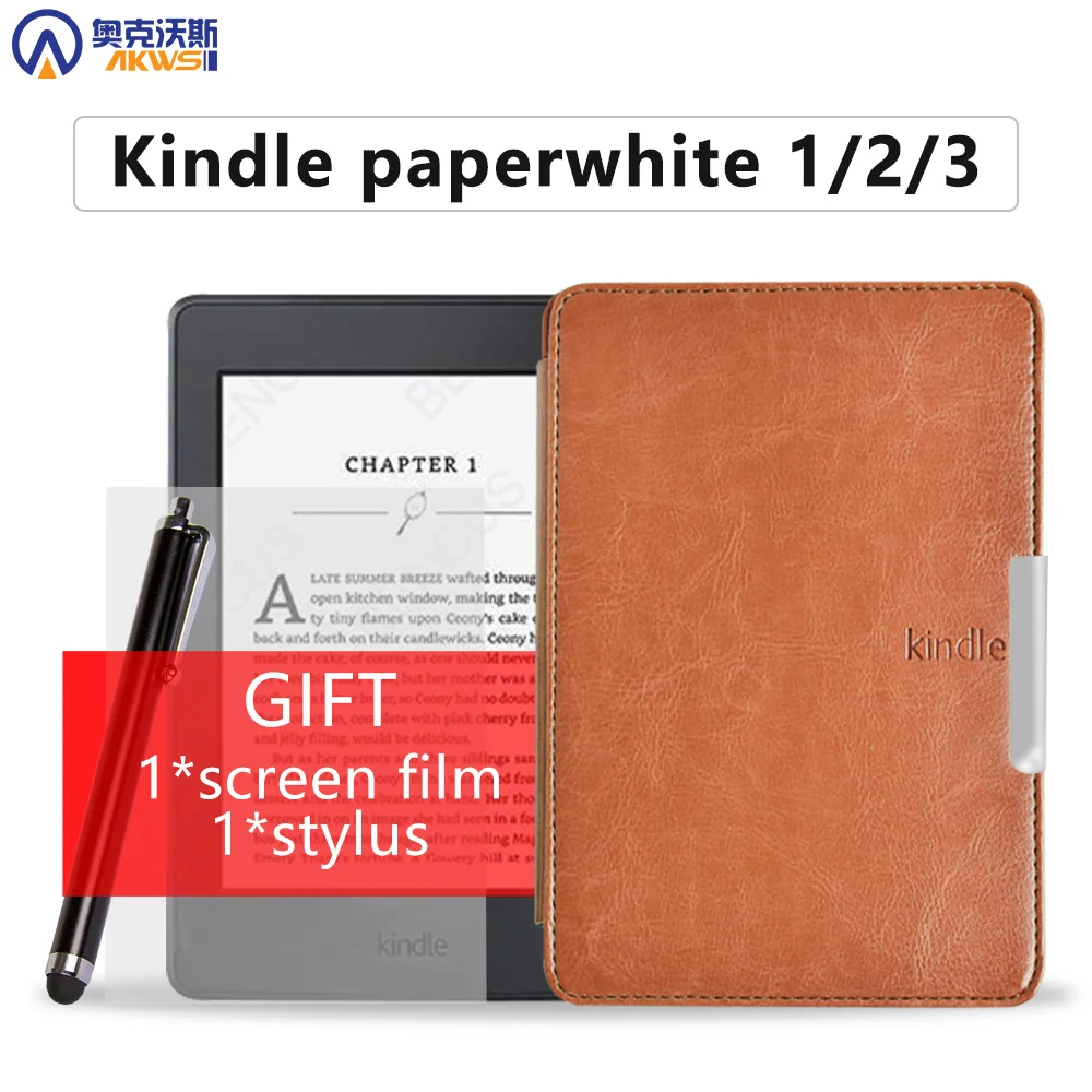 Умный чехол для Kindle Paperwhite 3 2 1 из искусственной кожи 2016 2015 2012 2013|case old|kindle dxkindle book |