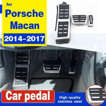 

Car Foot Accessories Accelerator Brake Footrest Pedal Kit Cover For Porsche Macan S AT 2014 2015 2016 2017 left hand drive