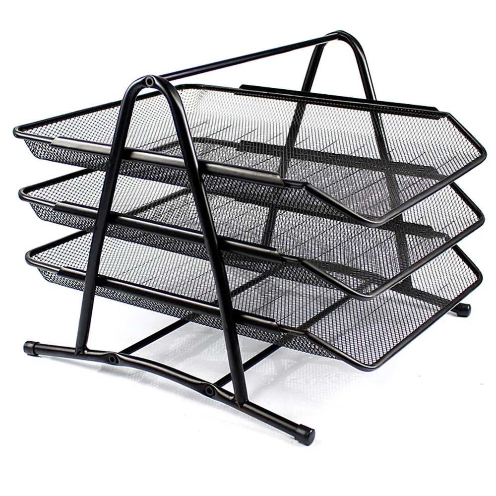 Office Filing Trays Holder A4 Document Letter Paper Wire Mesh Storage Organiser Desk Document File Organizer Tray Tabletop Aliexpress