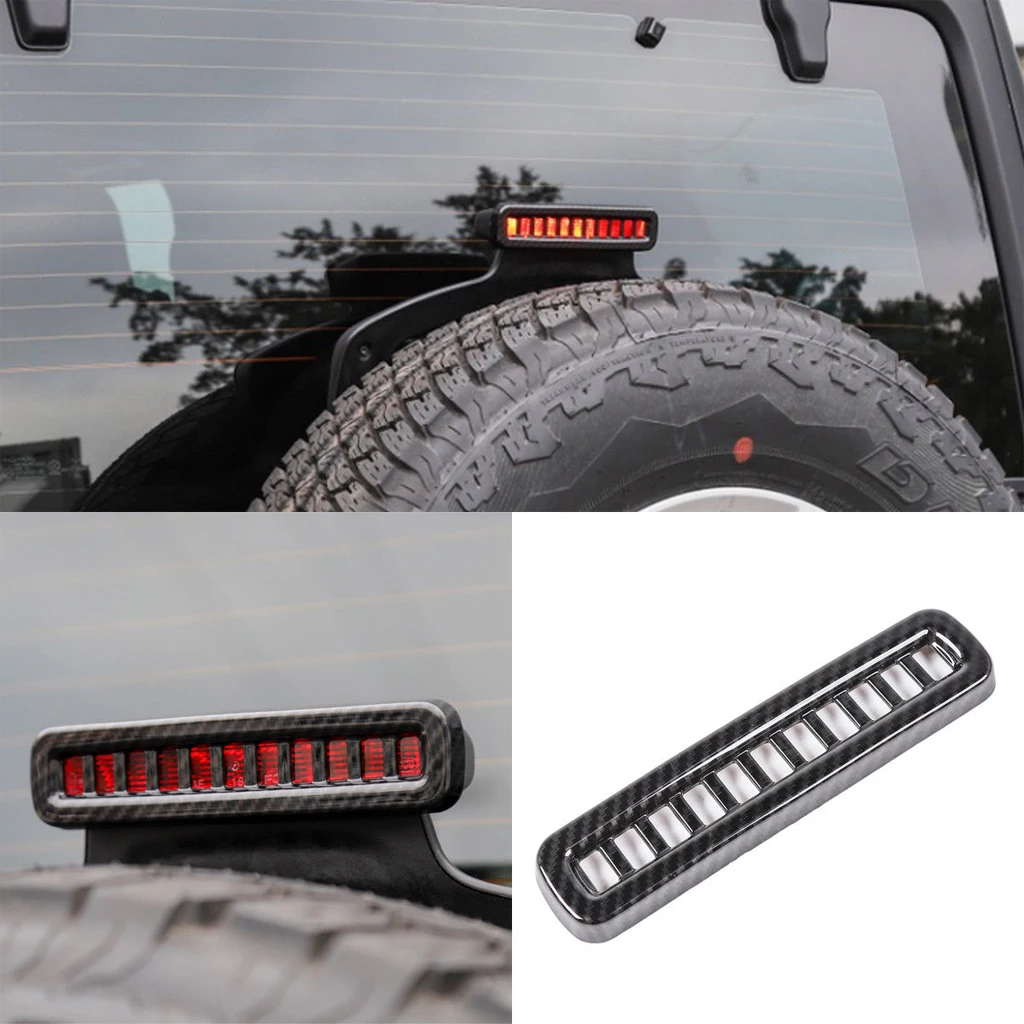 ABS пластиковый 3-й тормозной задний фонарь Накладка для Jeep Wrangler+ JL | прочный и идеально подходит