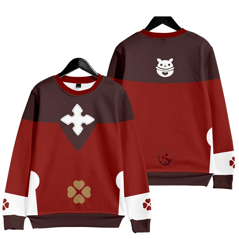 TENNYALEN Klee Cosplay Costume Hot Game Genshin Impact Hooded Sweatshirt Anime Sports Jacket Project Print Pants Velvet Top Adult Kids Set -Zentai shop online H2dc6ac115487479e8a5749182897b6bbi.jpg