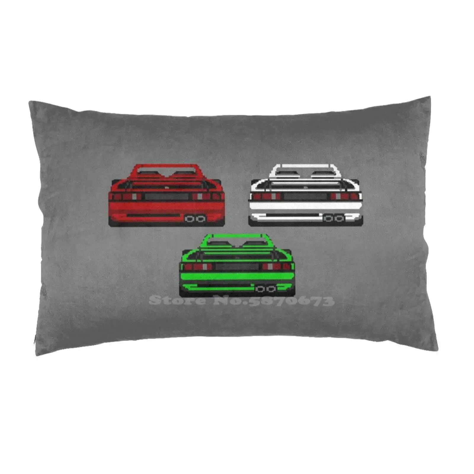 Turbo Challenge Fashion Bed Federa Federa Per Cuscino Retrogames Retrogame Amiga Lotus Turbo Challenge Cars Race 80S 90S Rosso