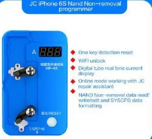 JC NAND жесткий диск неудаляемый программатор для iphone 6 6s plus 7 plus 8 plus X XS MAX чтение/запись основных данных и Untie WiFi - Цвет: 6s