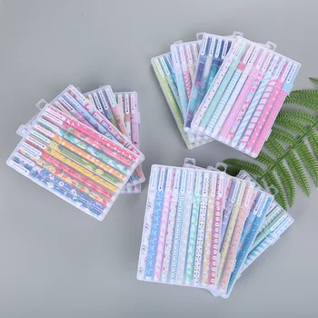 

10 Pcs Colored Ink Pens Set Cute Mini Writing for Boy Girl Office School Stationery Supplies Kawaii Gel Pencils
