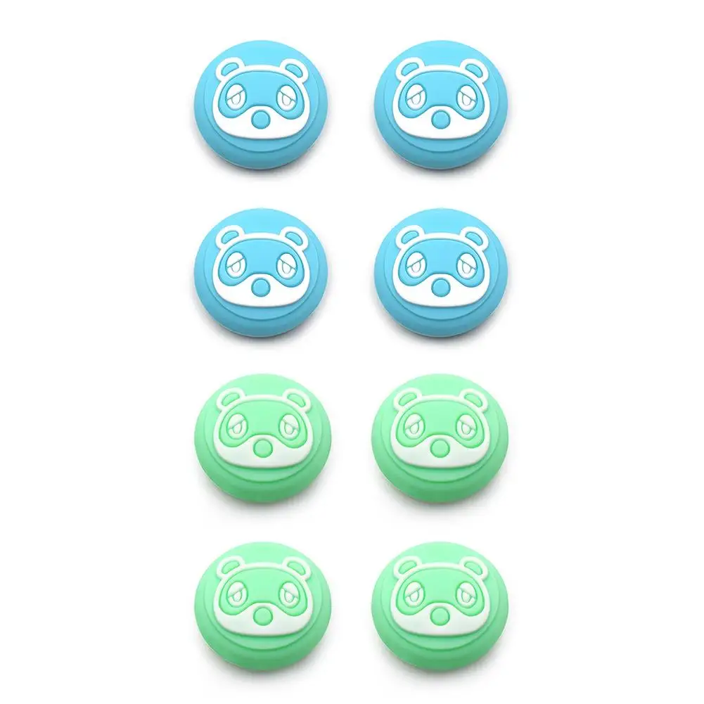 

4PCS Silicone Thumb Stick Grip Cap Animal Bear Pad Joystick Cover For Nintendo Switch NS Lite Joy-Con Controller Thumbstick Case