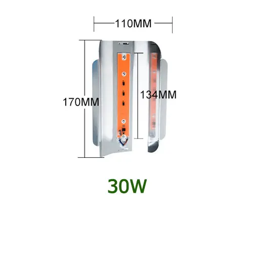 Полный спектр светодиодный светильник для выращивания 30 Вт 50 Вт 80 Вт Фито прожектор светильник s 220 в 110 В лампа для выращивания растений светильник для выращивания в помещении - Испускаемый цвет: With Shell 30W