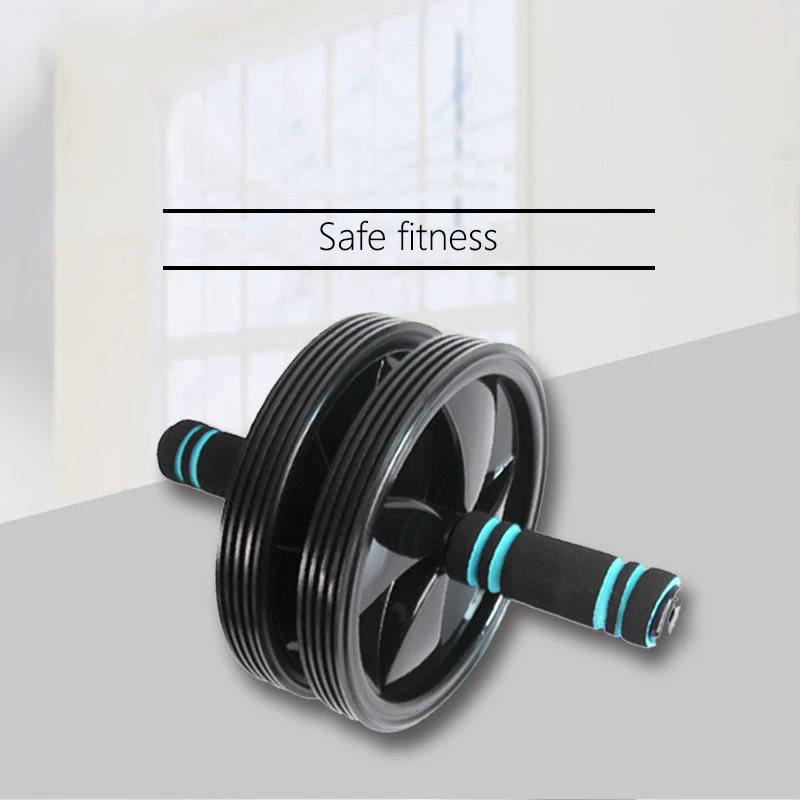 

Fitness Equipment Muscle Exercise Equipment Home Double Wheel Abdominal Power Wheel Ab Roller Gym Roller Trainer Training Abs