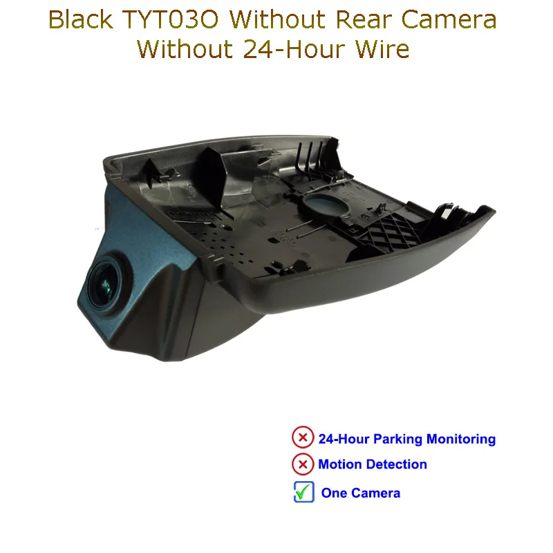Black One Camera Jabriel 1080P Автомобильный видеорегистратор автомобиля Камера 24 часа видео рекордер двойной lensrear Камера для Toyota Chr rav4 Camry yaris corolla avensis t25 - Название цвета: Black One Camera
