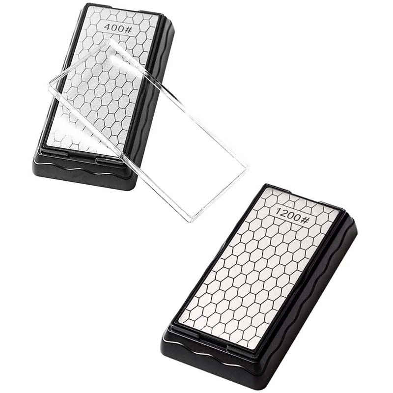 

Double-Side Sharpener Diamond Whetstone Knife Sharpening Stone Kitchen Grit Chef Knife Grinding Tool