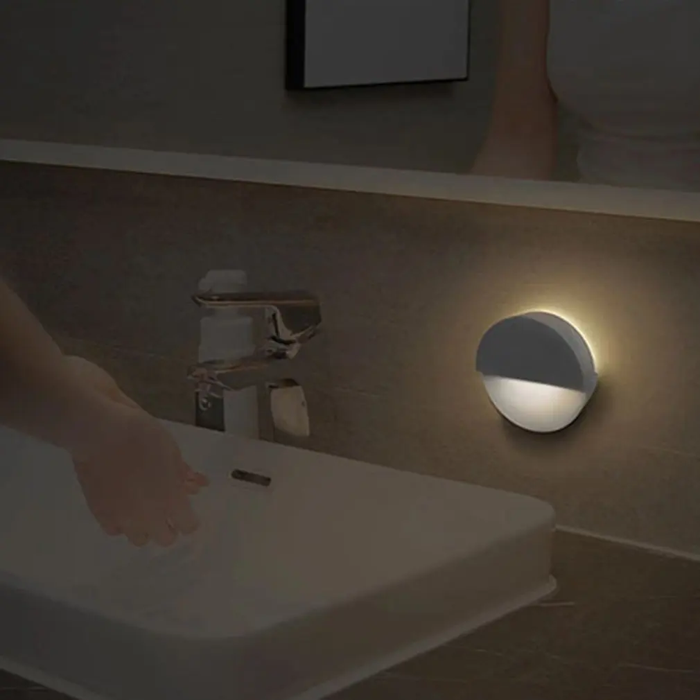 XIAOMI Wireless Night Light Intelligent Linkage Sensor Bedside Lamp Mini Corridor Bathroom Bedroom Lamp Induction Lamp