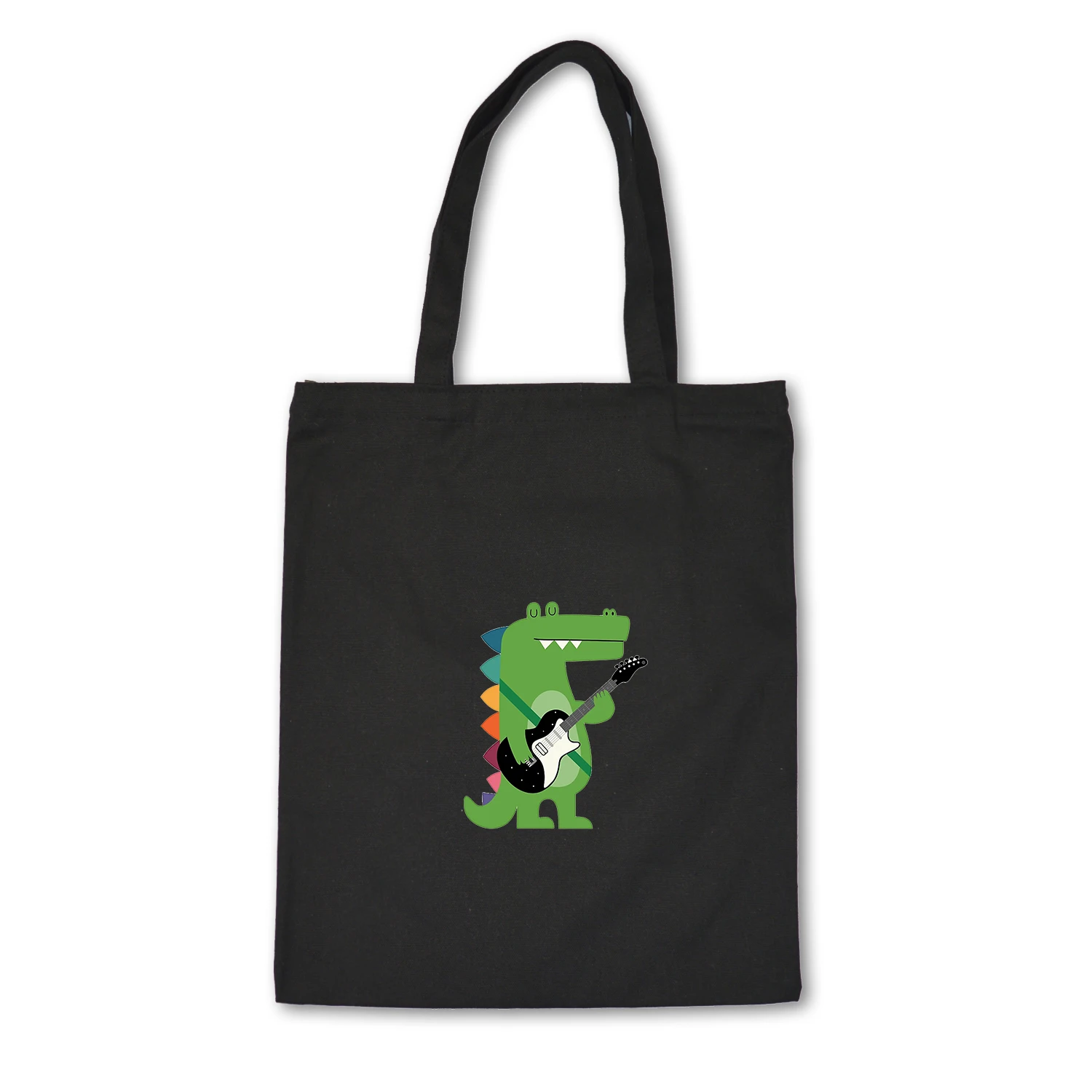 Холщовые сумки с принтом динозавра Kawaii, сумки на плечо, Экологичная сумка для покупок, сумки через плечо, повседневные сумки для женщин