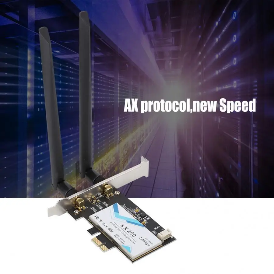 Для Intel AX200NGW 802.11ax WiFi6 2400M PCI-E настольная беспроводная сетевая карта с Bluetooth 5,0 горячая распродажа