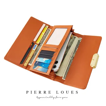 

Leather Women Wallet Female Long Clutch Lady Wallet Luxury Brand Money Bag Zipper Card Coin Purse Top Quality Carteira Feminina
