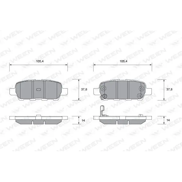 Pads тоPмозные disc-t WEEN 151-1381 | Автомобили и - Цена: 