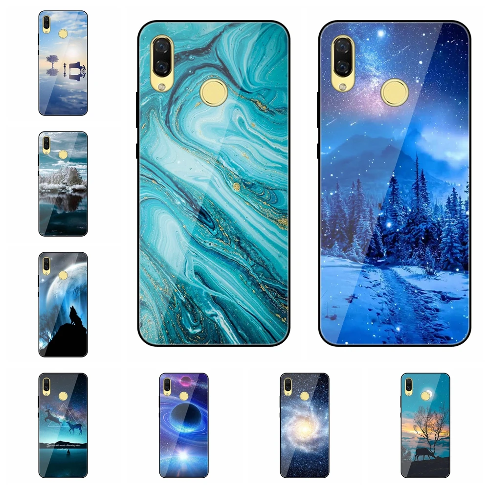 Чехол из закаленного стекла для телефона huawei Nova 2 плюс 2i 2S 3 3e 3i 4 4e 5 T 5i Pro крышка