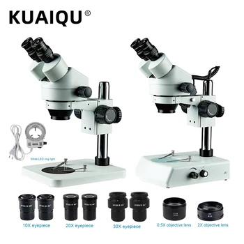

Simul Focal Industrial Binocular Stereo Microscope Magnification Continuous Zoom 7X - 45X 3.5X - 270X For LAB Phone PCB Repair