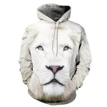 

2019 New animal print fashion brand hoodie male / female 3D sweatshirt hooded hoodie hip hop casual sportswear dropship