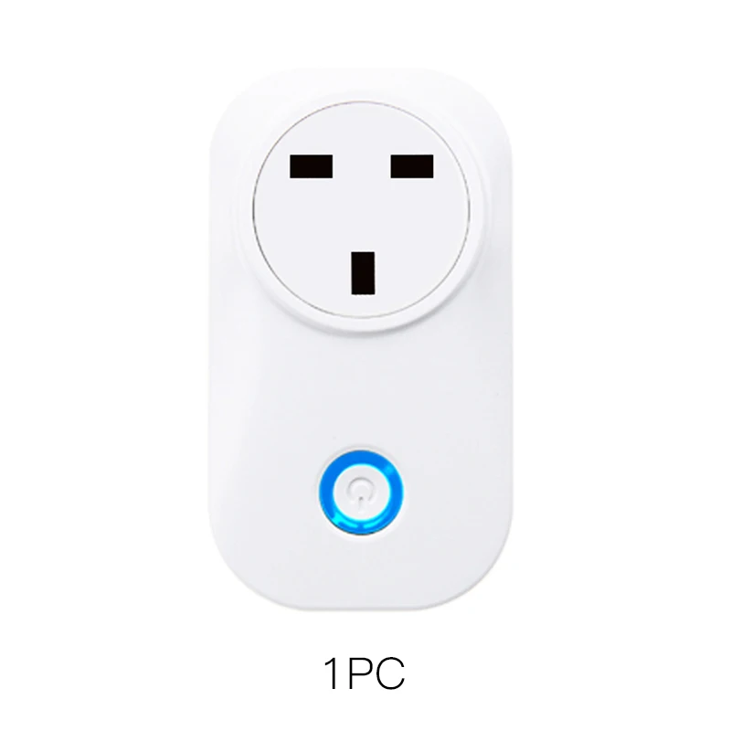 FrankEver 16A UK Smart Plug power Monitor wifi розетка Голосовое управление работа с Alexa Google Home - Цвет: 1PC