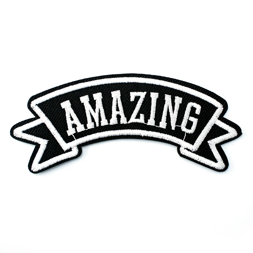 AMAZING 10.5x3.5cm DIY Badge Patches Clothing Cartoon Patch Fabric Sewing Embroidered Applique for Jacket Jeans Badges | Дом и сад