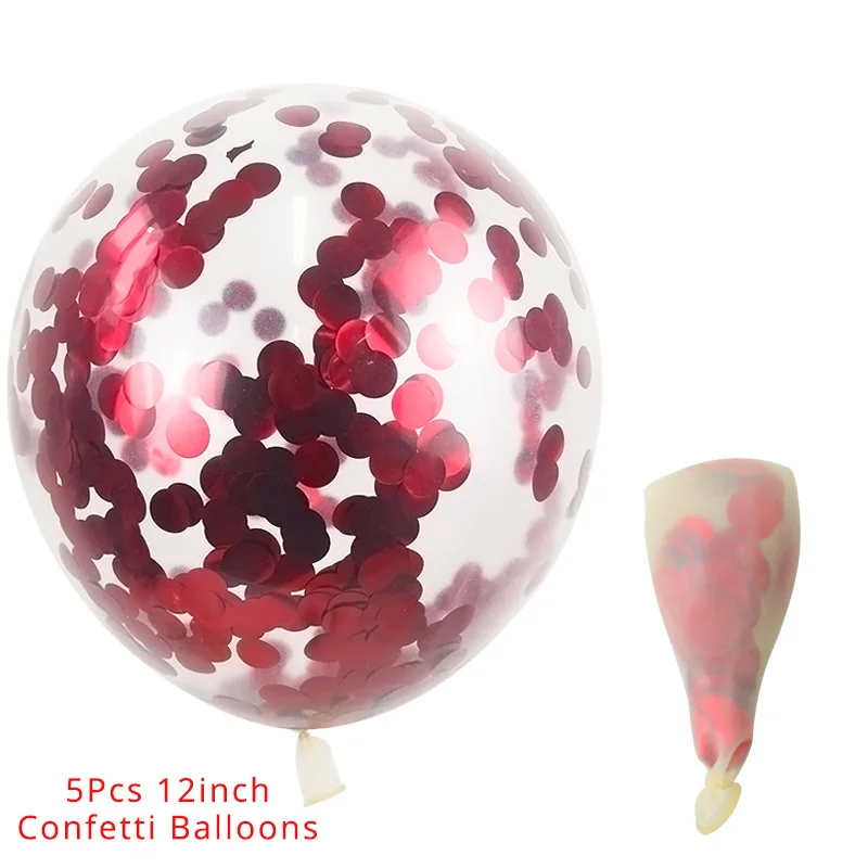 5 шт./компл. конфетти воздушные шары ко дню рождения свадебные шары шар День рождения украшения дети прозрачного шары детского дня рождения - Цвет: 5pcs style 5