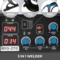MIG MMA TIG 3 In 1 Combo Inverter Welder 270A/250A/200A/160A  Welding Machine For Steel and Iron Aluminum Repairing 2
