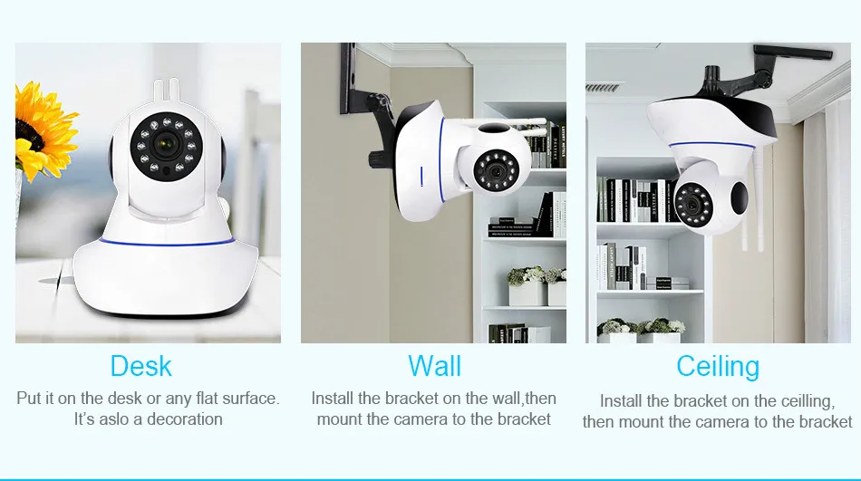 1080P Wifi IP камера WiFi Беспроводная наблюдения Onvif 2.0MP P2P CCTV веб Сеть Детский Монитор