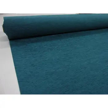 

CHENILLE Fabric smooth turquoise 2,45 MTS length x width 2,80 MTS
