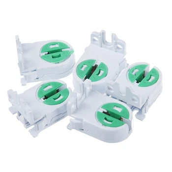 

5pcs T5 Lamp Holder Lamp Socket Tube Accessory Lamp Aging Test AC 100-250V