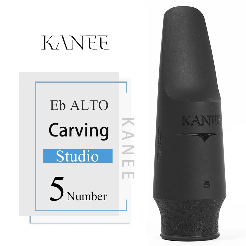 KANEE твердые резиновые мундштук Eb Alto тенор Си-бемоль Bb мундштук саксофона сопрано Поп/Джаз - Цвет: Alto ST 5