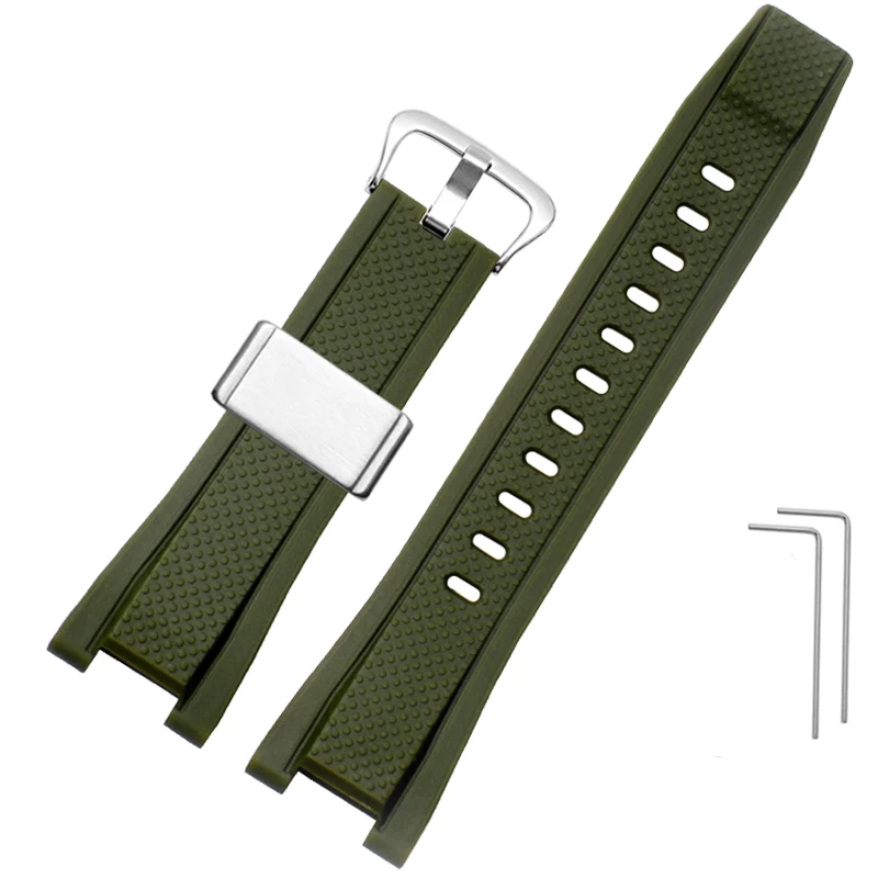 Durable Waterproof Silicone Watchband - Premium Rubber Strap
