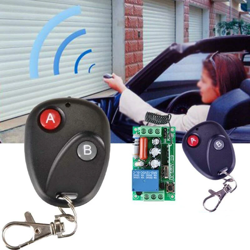 AC 220V 1CH канал RF 433MHz переключатель дистанционного управления гаражный модуль код реле комплект