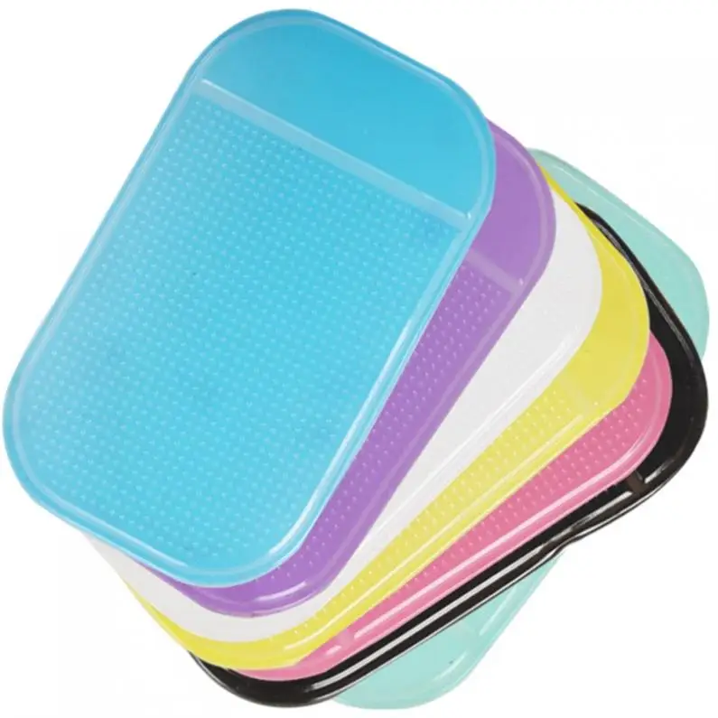 

Super Sticky Anti-slip Multi-functional Mat for Mobile Phone / Glasses / Card / Paper - 7 Optional Color