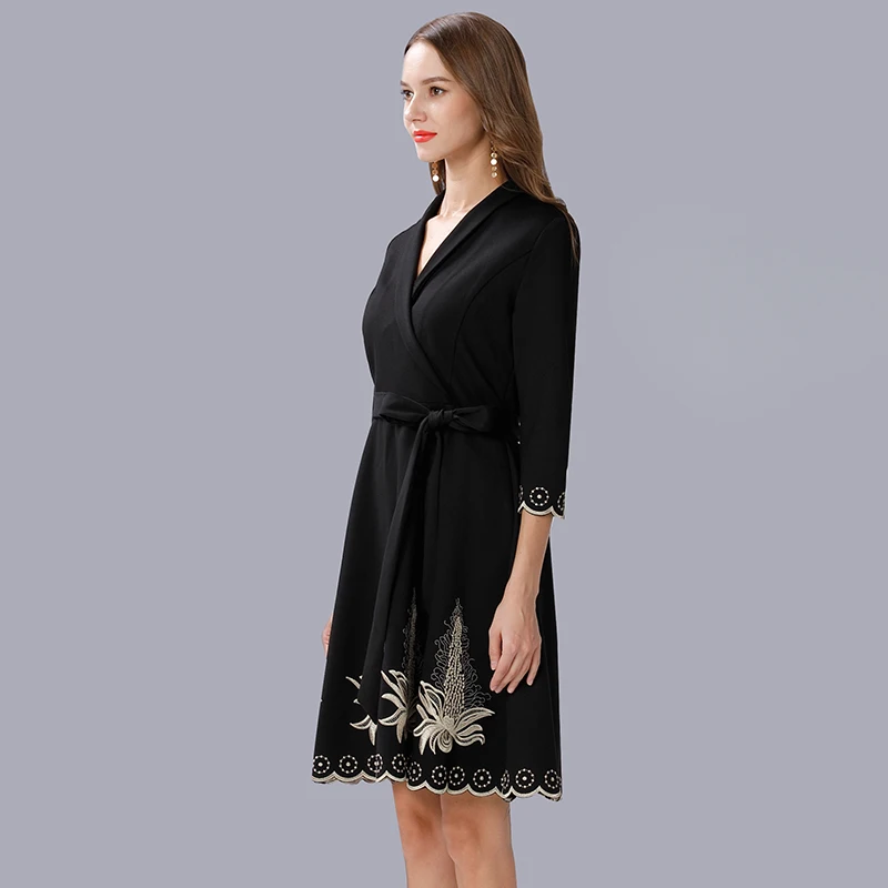 TAOYIZHUAI, мини-платье для женщин, Осеннее, Новое поступление, половинчатое, с неровным рукавом, средняя талия, глубокий v-образный вырез, для женщин размера плюс, для клуба, для девушек, vestido