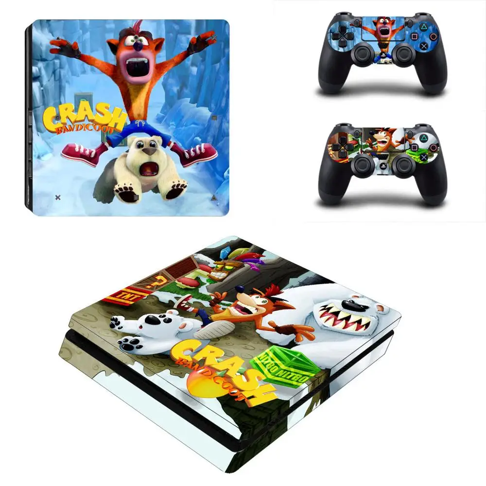 Crash Bandicoot PS4 Slim sticker s PS 4 Play station Skin Pegatinas для playstation консоли и контроллера |