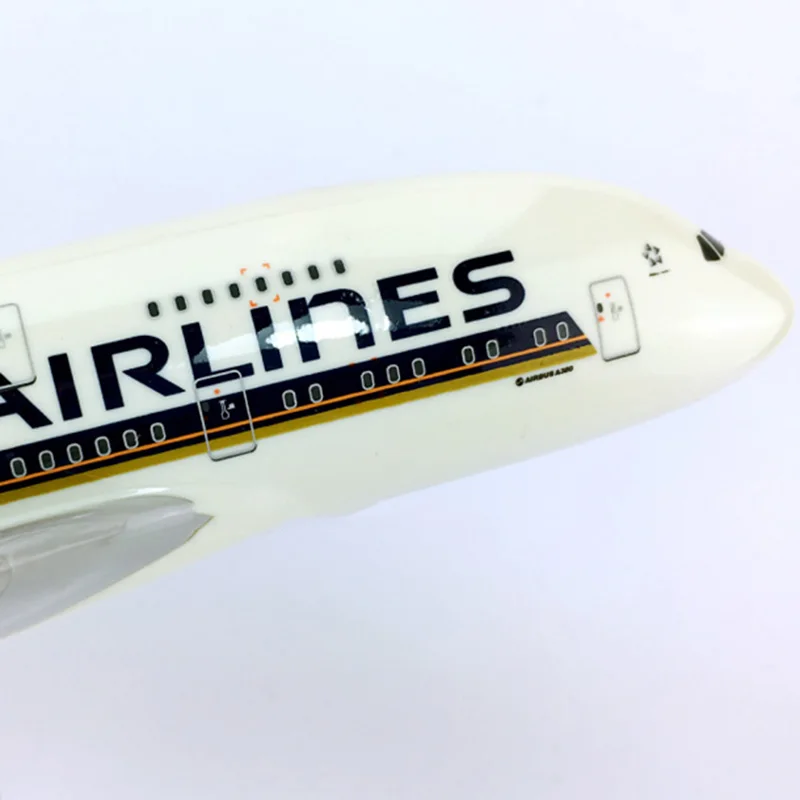 36 см статический самолет 1:200 Airbus A380-800 модель Сингапур авиация шасси W база сплава самолет коллекционные игрушечные самолеты