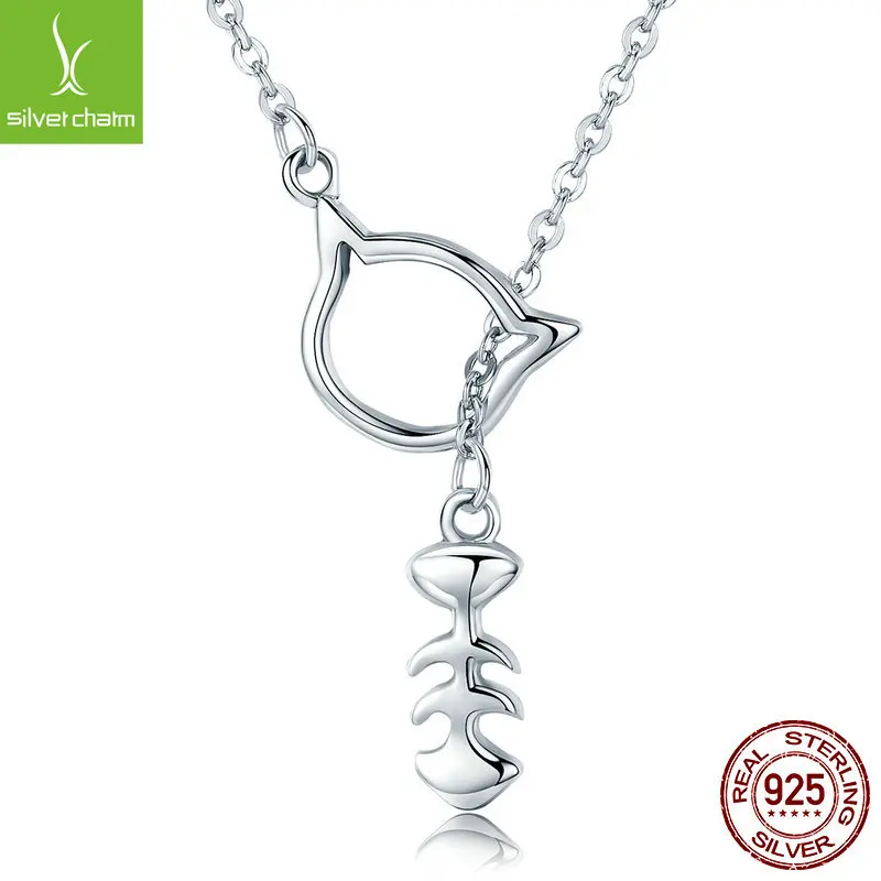

Yin zhi yun S925 Fine Silver Women's Europe And America Fashion Fishbone Necklace Hot Selling Pendant Scn111
