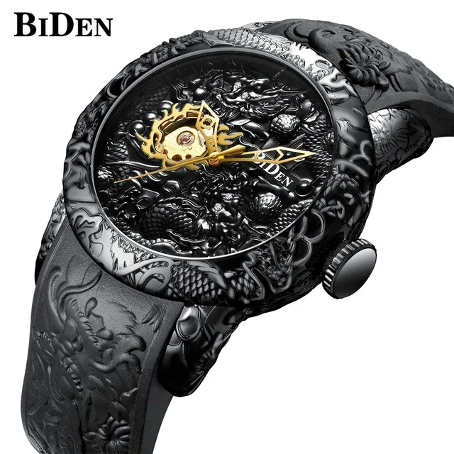 

BIDEN Men Watch Automatic Mechanical Watch Multifunction Chronograph Sport Clock Wrist Watches for Mens Gifts Relogio Masculino