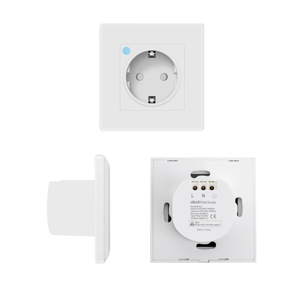 Prise connectée super SLIM - Zigbee 3.0 pilotable - DOMOCELEC