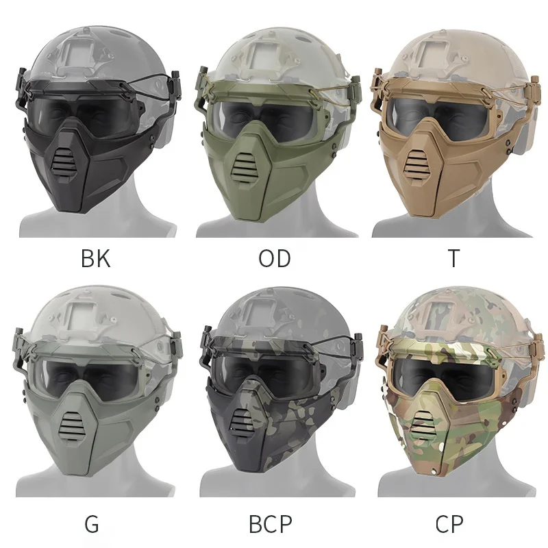 

Motorcycle Goggle Mask Tactical Paintball Glasses With Detachable Skiing Mask For Airsoft/CS/Snowmobile/Cycling/Halloween Mask