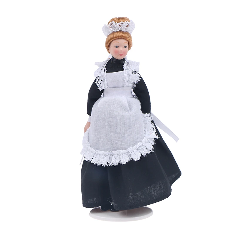 1:12 Miniature Lady Mini Victorian Dolls Dollhouse Decoration Accessories 12