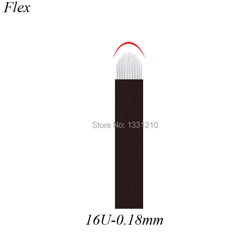 

Lвminas Tebori Micropg 16U flex Fine 0,18mm Microblading Black Flexible Para Tebori Microblading E Tatuagens